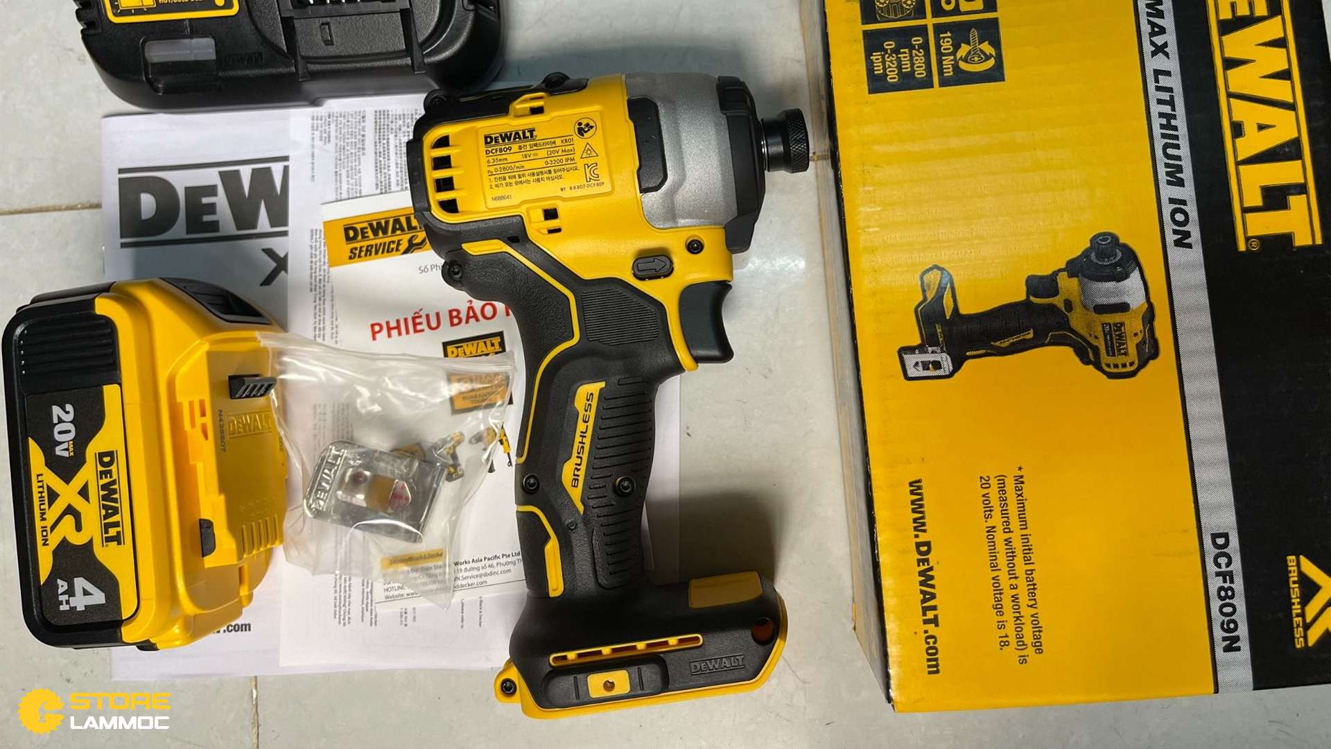 THÂN MÁY BẮN VÍT PIN DEWALT DCF809N KHÔNG CHỔI THAN 20V