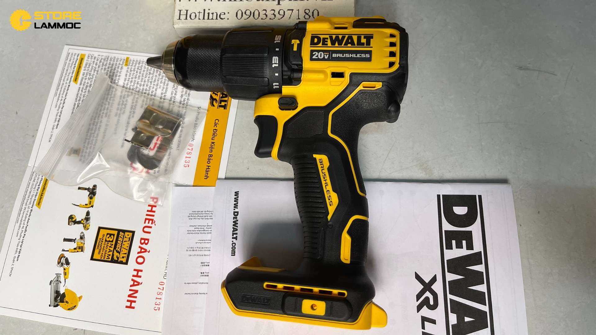 THÂN MÁY KHOAN PIN DEWALT DCD709N 20V