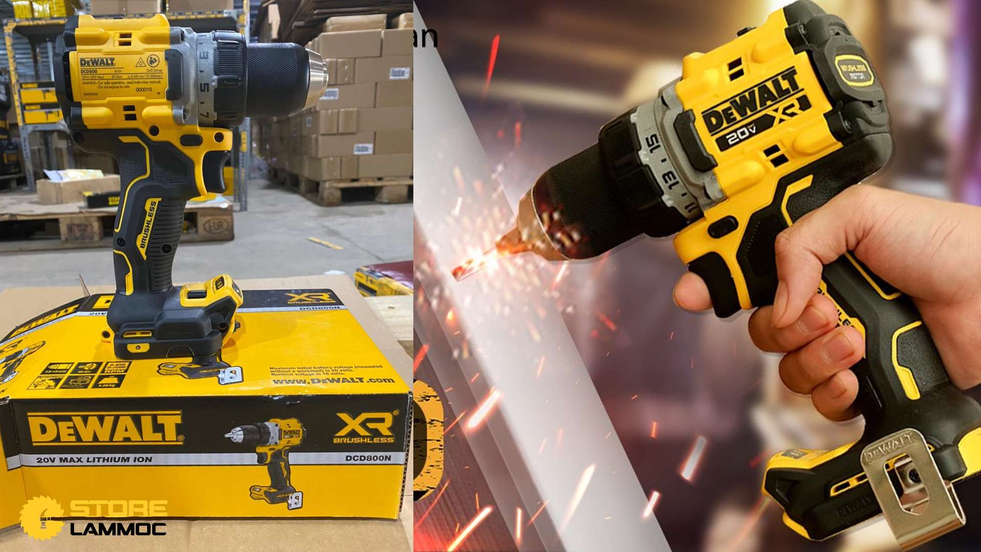 Máy khoan pin DeWALT DCD800