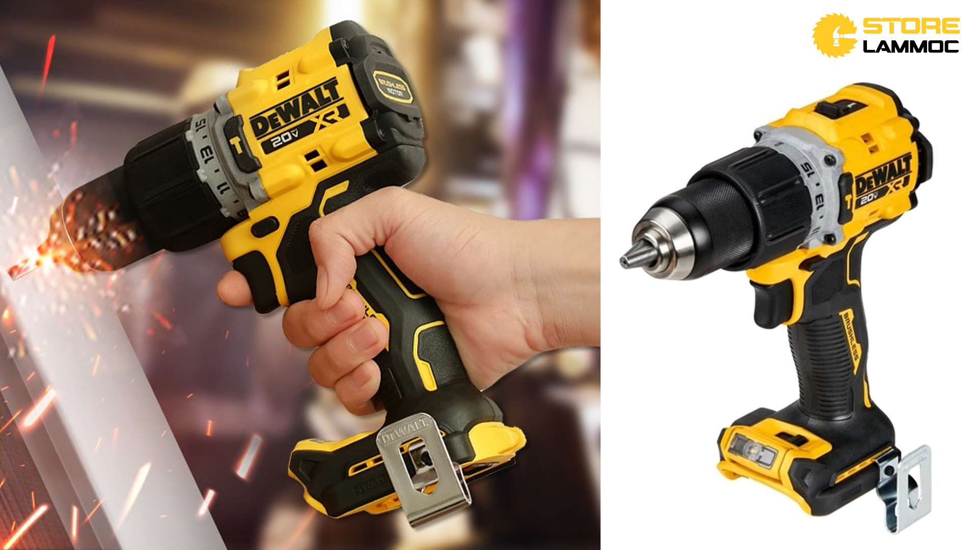 THÂN MÁY KHOAN VẶN VÍT PIN DEWALT DCD805NT 20V