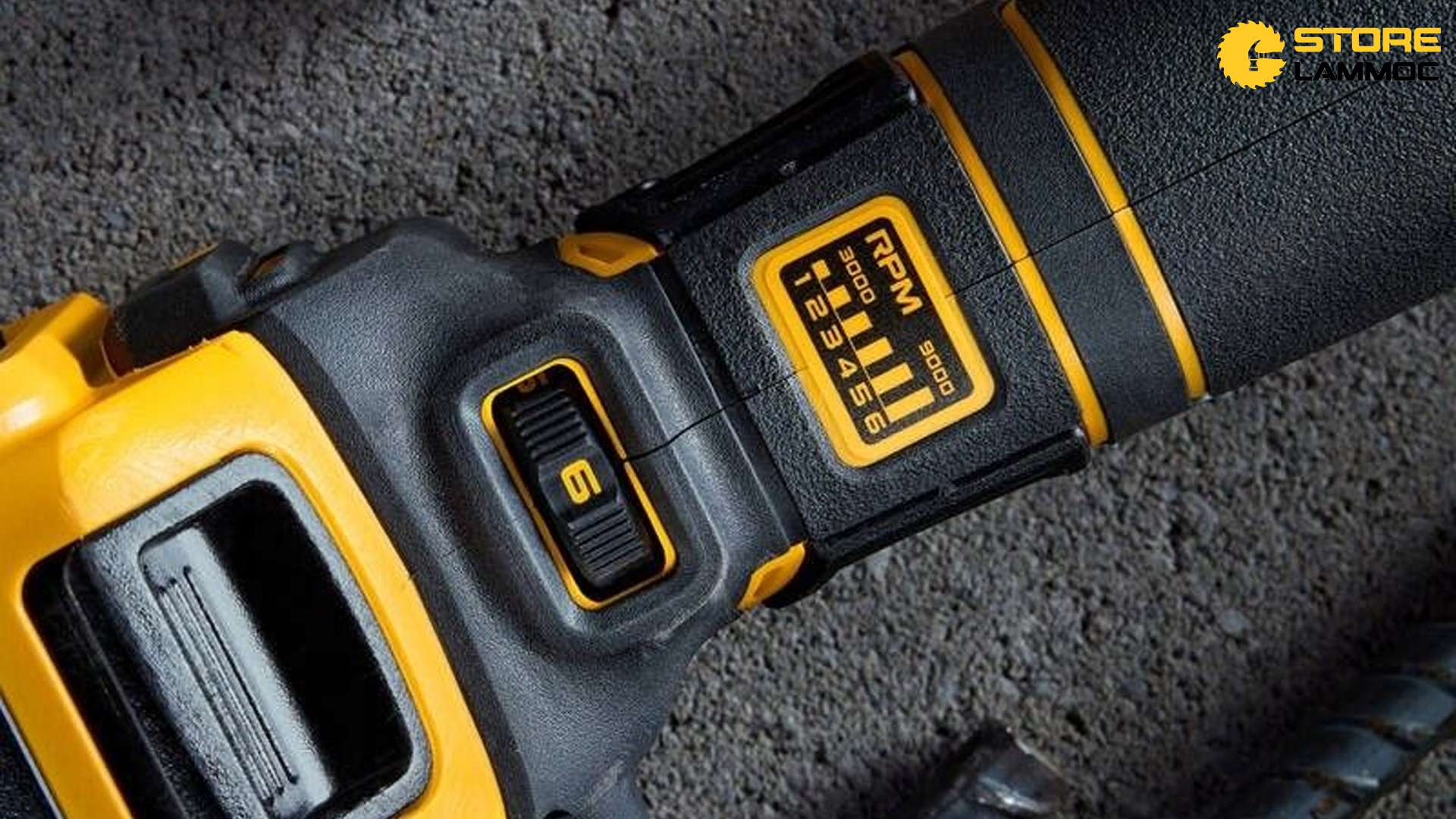 Thân máy mài pin 20V động cơ gắn liền Dewalt DCG409VSN