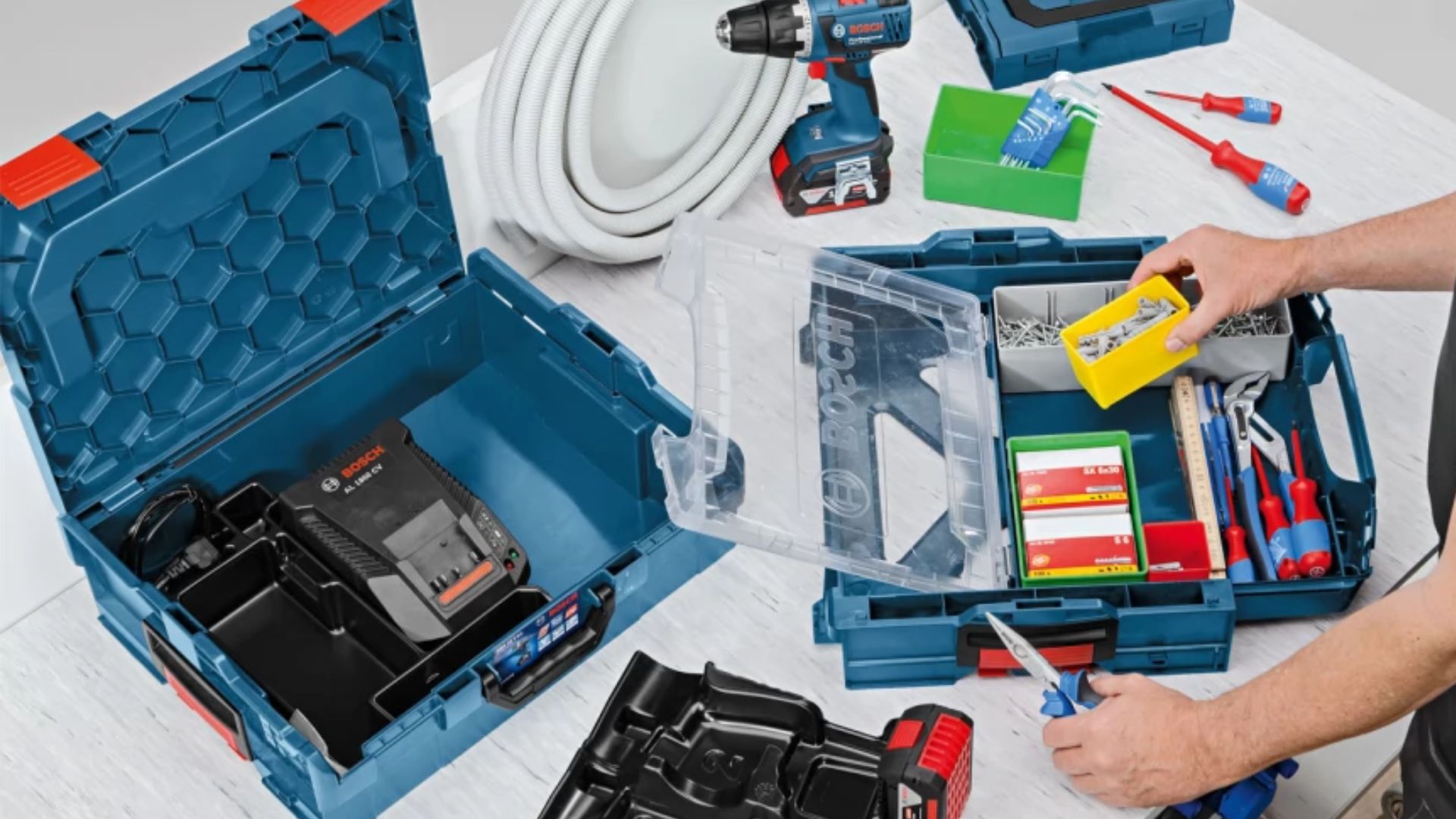 Thiết kế các ngăn tiện lợi của thùng đồ nghề Bosch