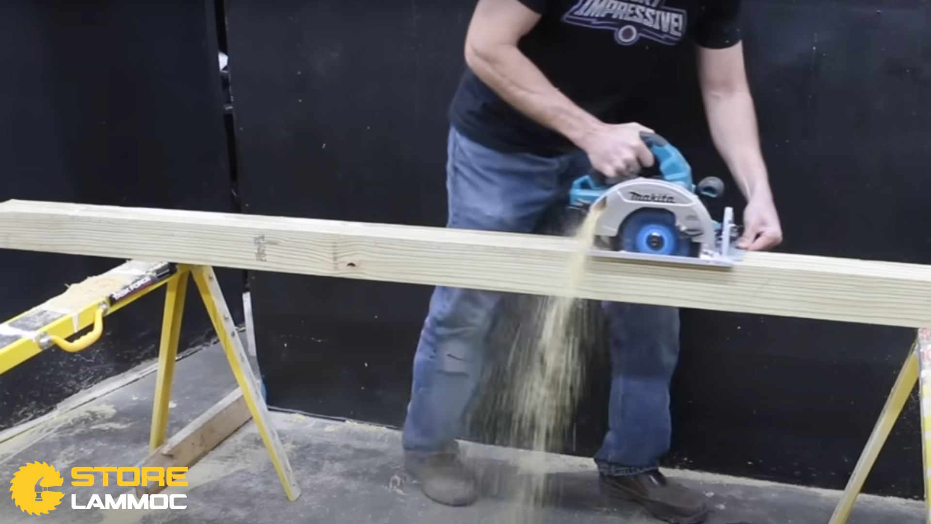 Thời gian cắt trên gỗ 4x4  của Makita nhanh nhất 