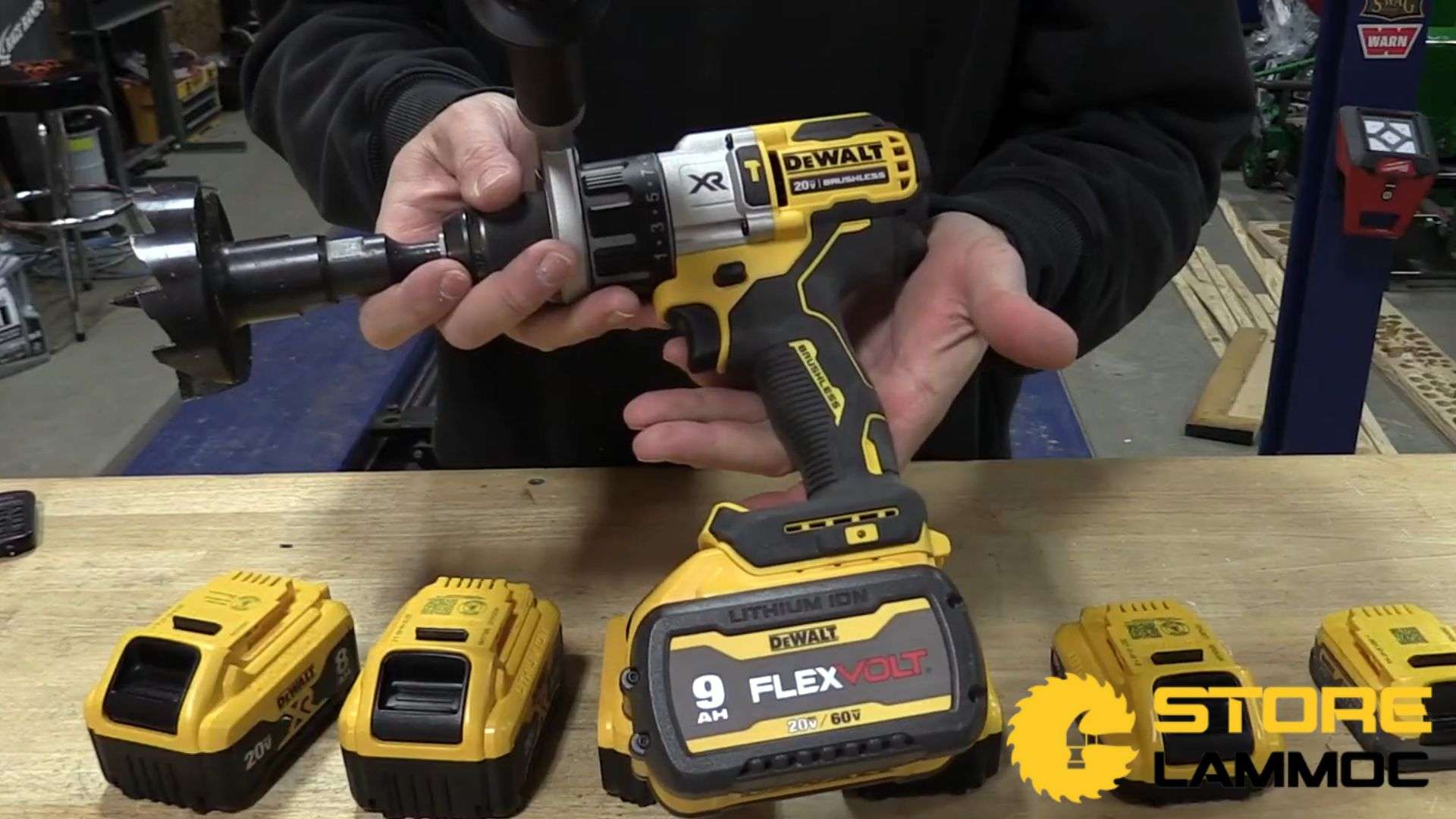 Thử nghiệm với pin DeWALT Flexvolt 9Ah
