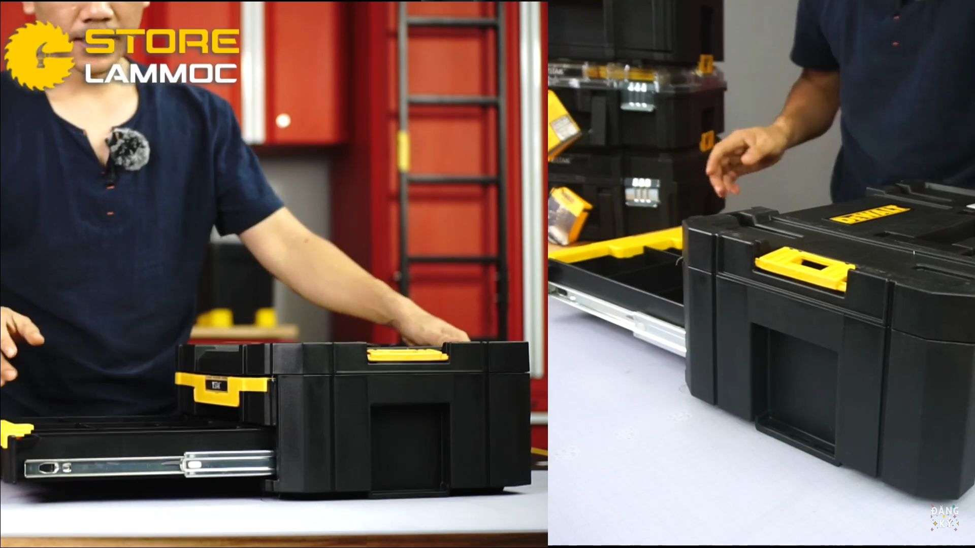 Thiết kế ngăn kéo tiện dụng Thùng Dewalt 