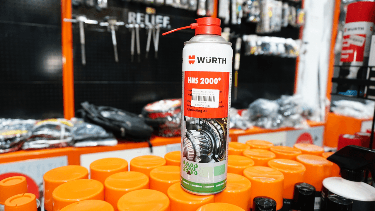 Dung dịch bôi trơn Wurth 0893106 mỡ bò nước HHS2000 500ml