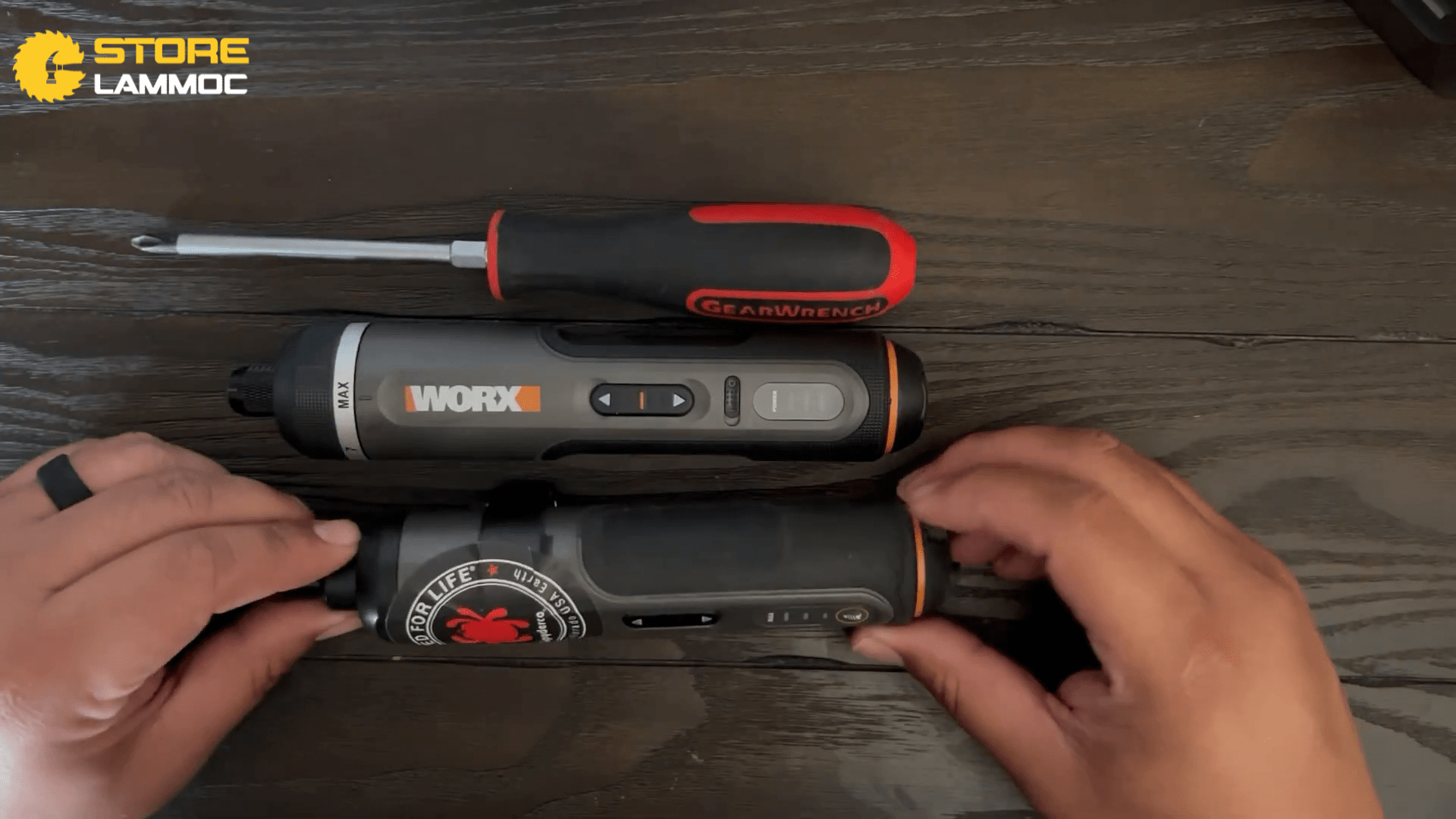 Worx WX242 Size Comparison
