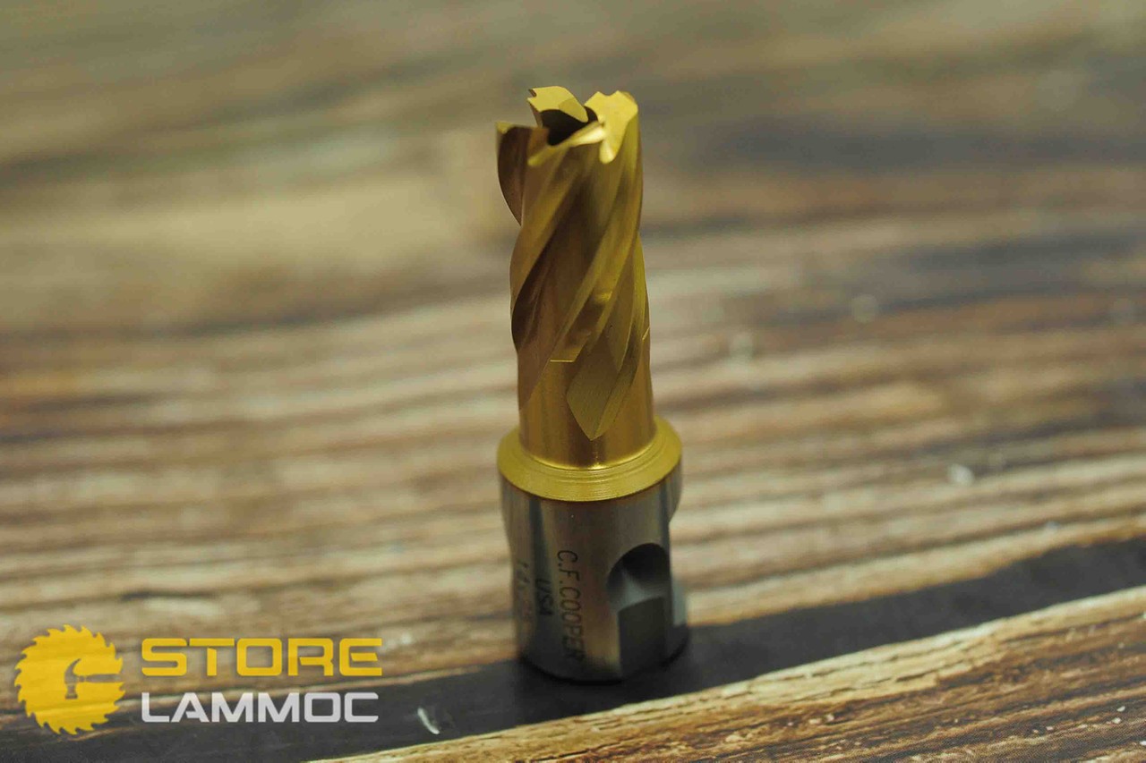 Mũi khoan từ thép gió (HSS) 12x25mm, 14x25mm, 16x25mm phủ Titanium (TIN) CFCOOPER