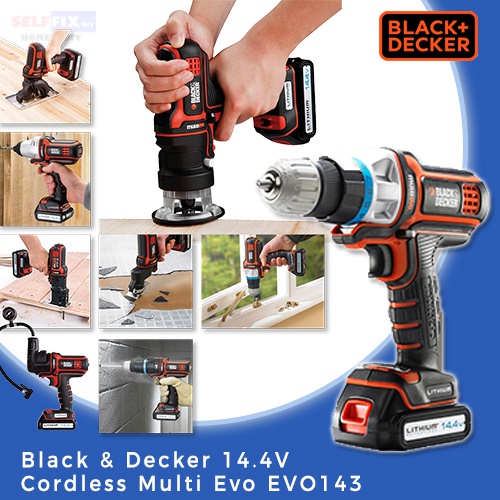 Black and Decker 14.4V Multi-Tool MultiEvo EVO143 - Selffix DIY Online Store