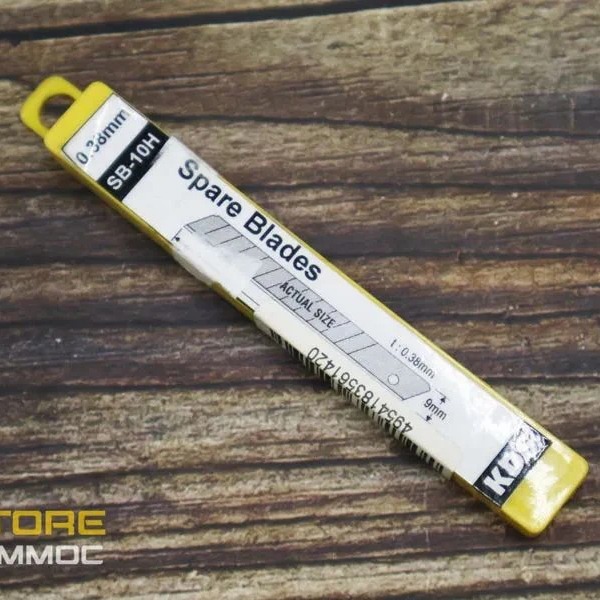 Lưỡi dao rọc giấy 9mm cho dao S-18 (hộp 10 cái) Kds SB-10H