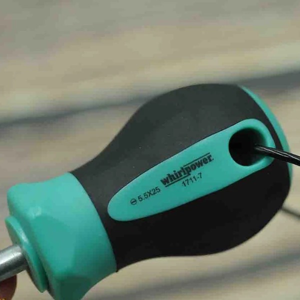 Tua vít dẹp ngắn 5.5mm, 6.5mm Whirlpower 1711-7-02555, 1711-7-02565
