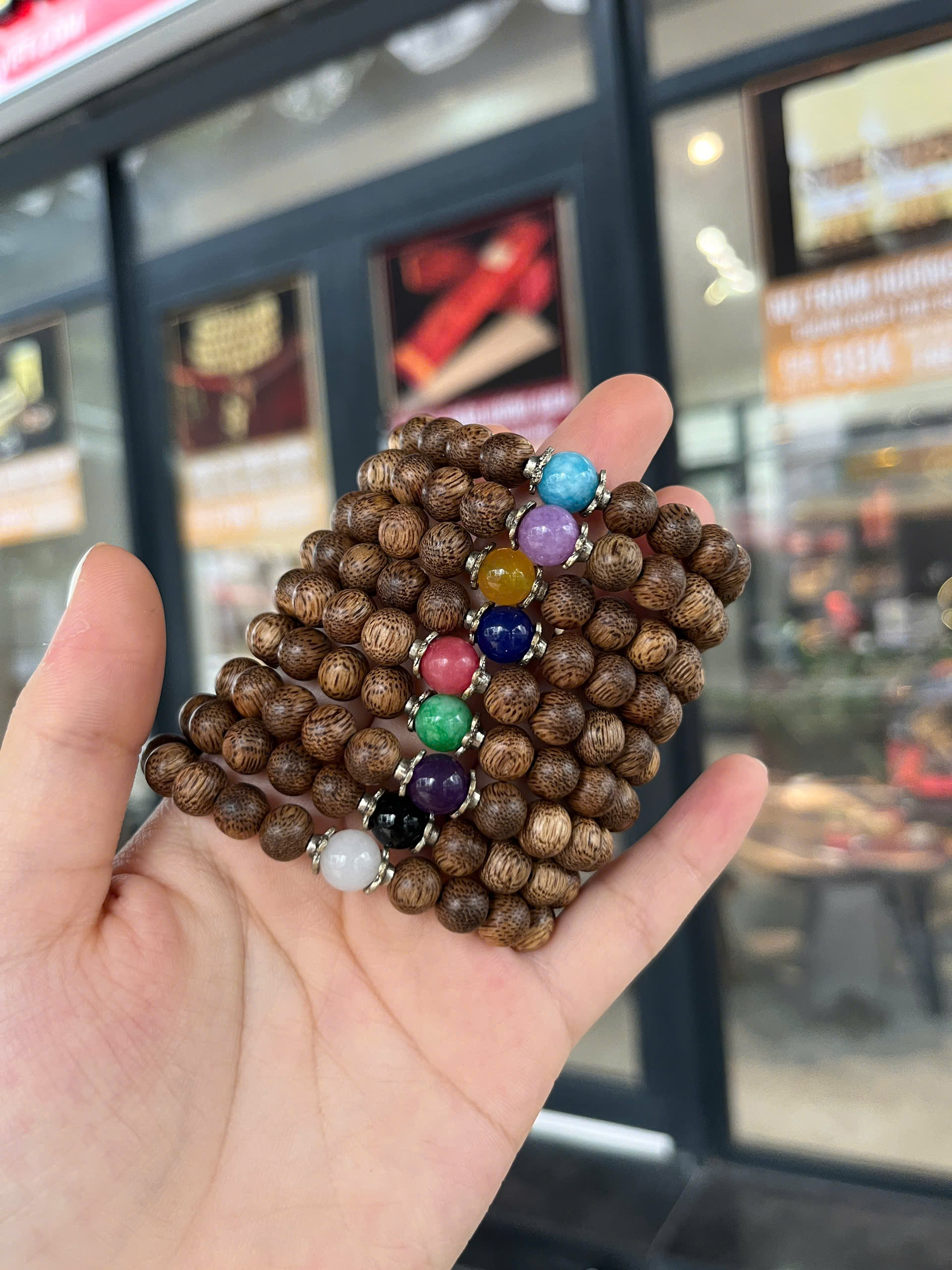 VÒNG TRÒN ĐƠN MIX ĐÁ -  TINH HOA TRẦM HƯƠNG & NĂNG LƯỢNG PHONG THỦY