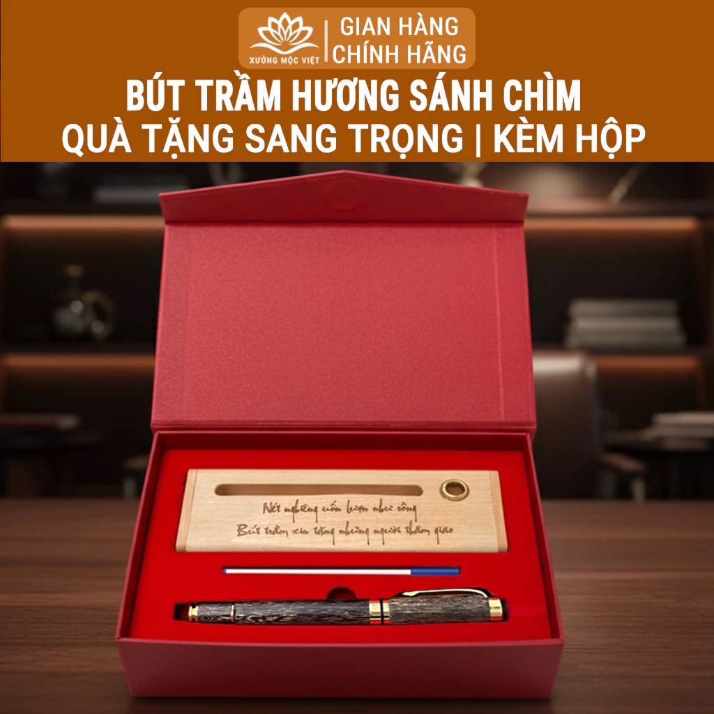 Bút Trầm Hương Cao Cấp - Món Quà Ý Nghĩa - Sang Trọng