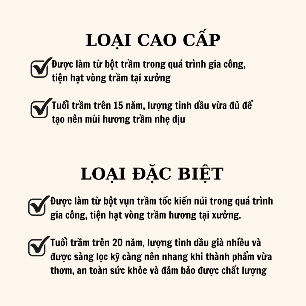 Nhang Cây Trầm Hương Sạch Cao Cấp - Ống