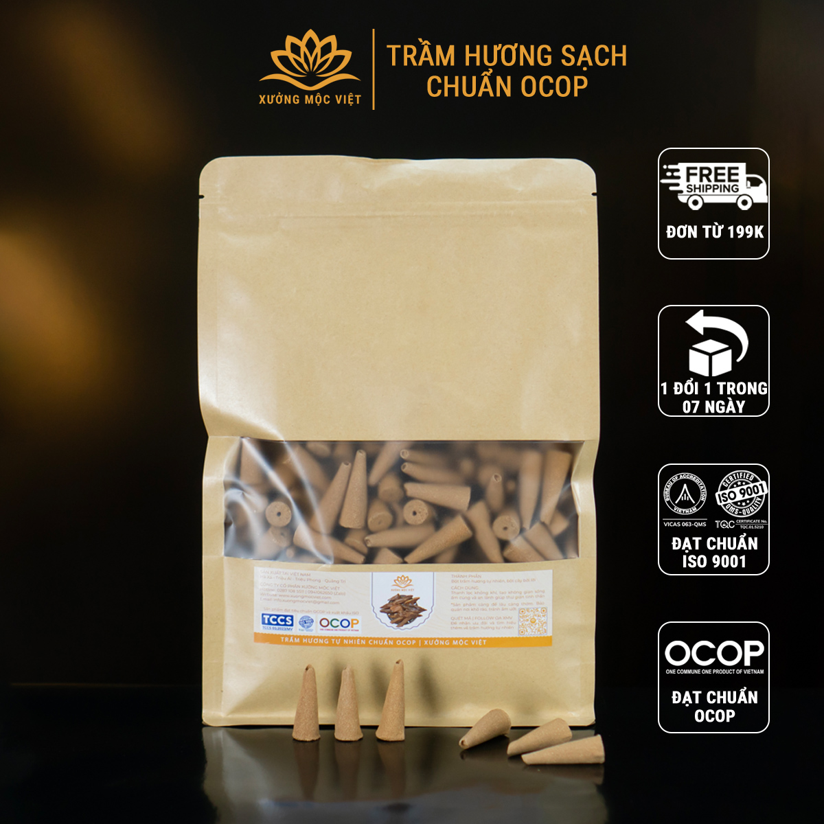 Nhang Nụ Tháp Trầm Hương Cao Cấp 1KG