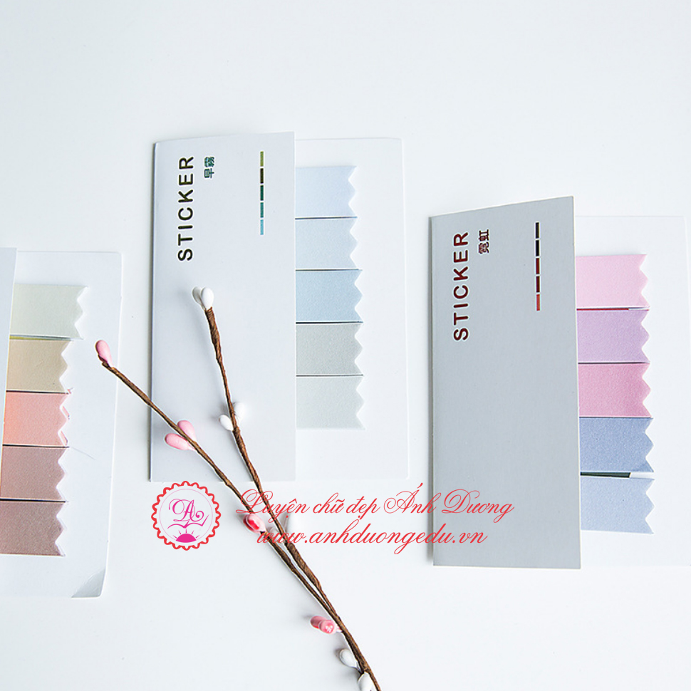 Giấy Note Sticker 5 thẻ viền ziczac Công ty TNHH Thiết bị Giáo dục Ánh ...