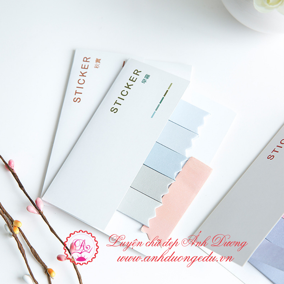 Giấy Note Sticker 5 thẻ viền ziczac Công ty TNHH Thiết bị Giáo dục Ánh ...