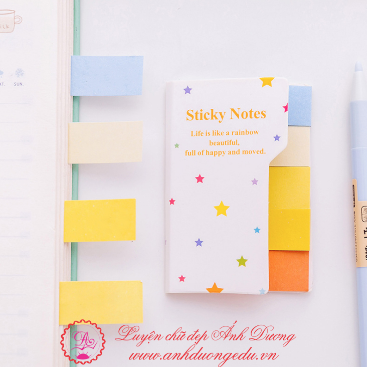 Giấy Sticky Notes 5 thẻ 5 màu Junbei JB008 Công ty TNHH Thiết bị Giáo ...