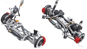 Giảm xóc gầm treo xe Audi