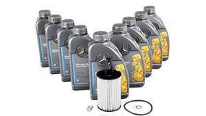 Lọc dầu máy, Bôi trơn động cơ Mercedes