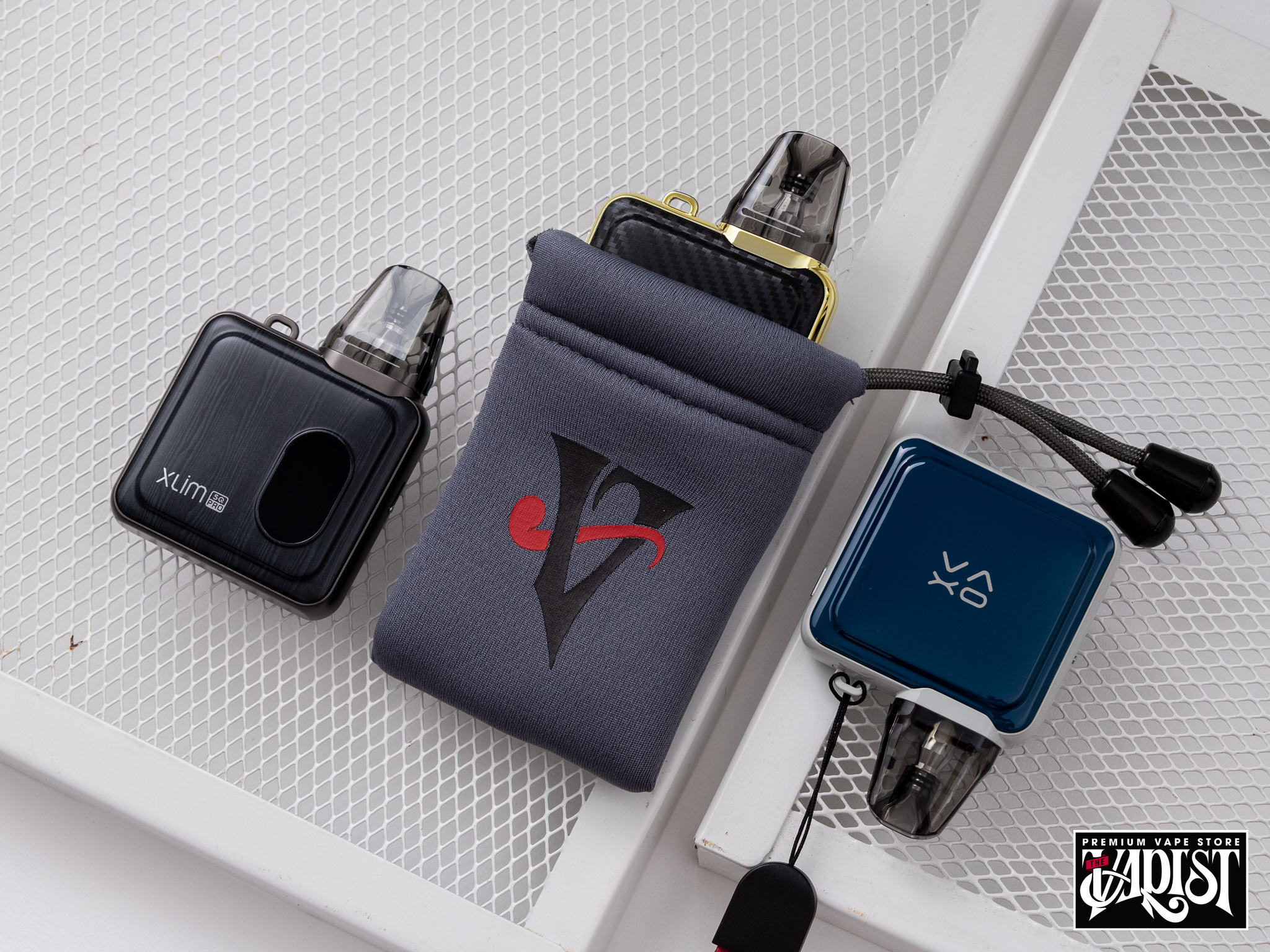 OXVA Xlim Pro và túi đựng vape The Vapist