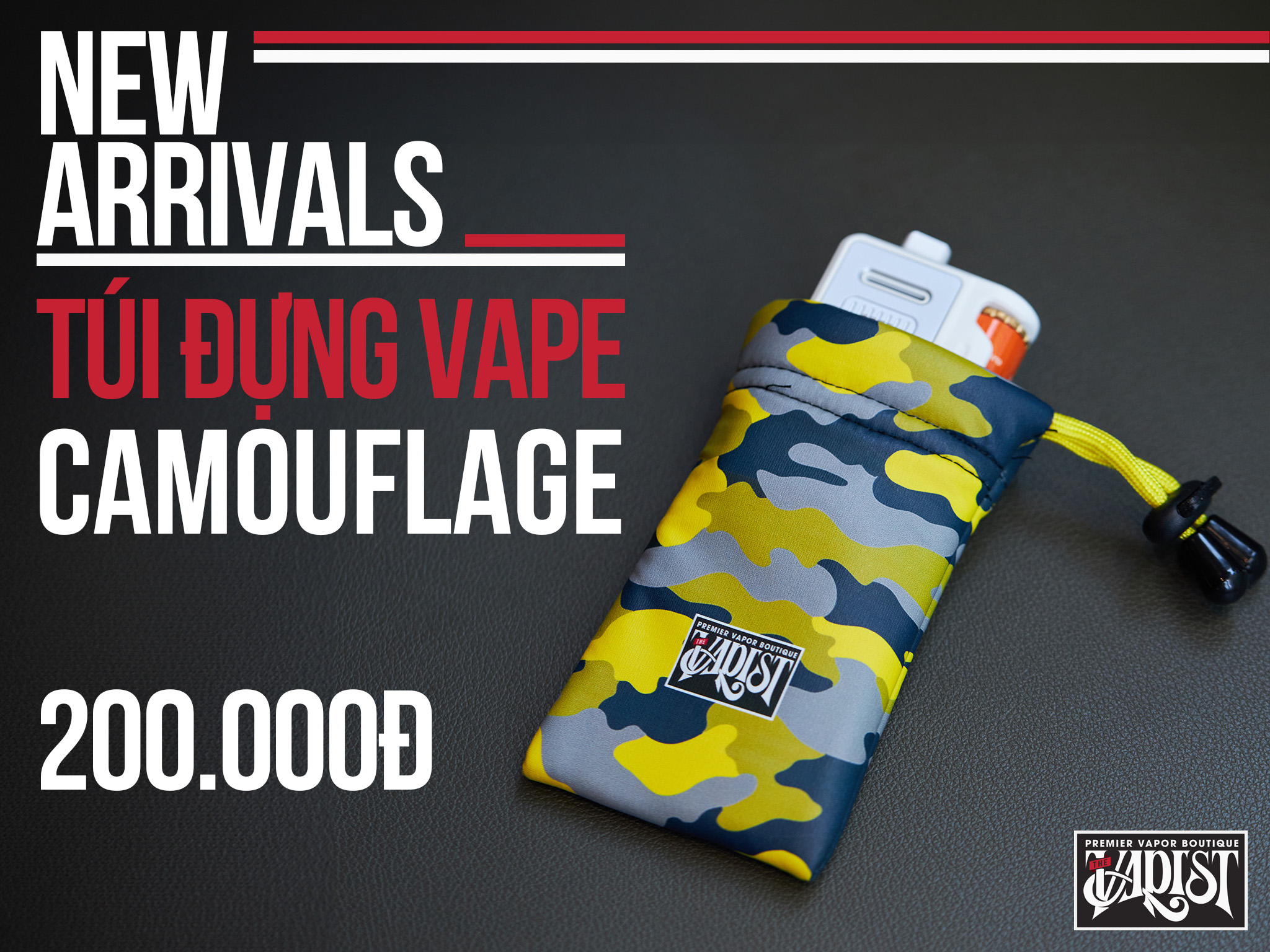 Túi đựng vape The Vapist camouflage purple tím