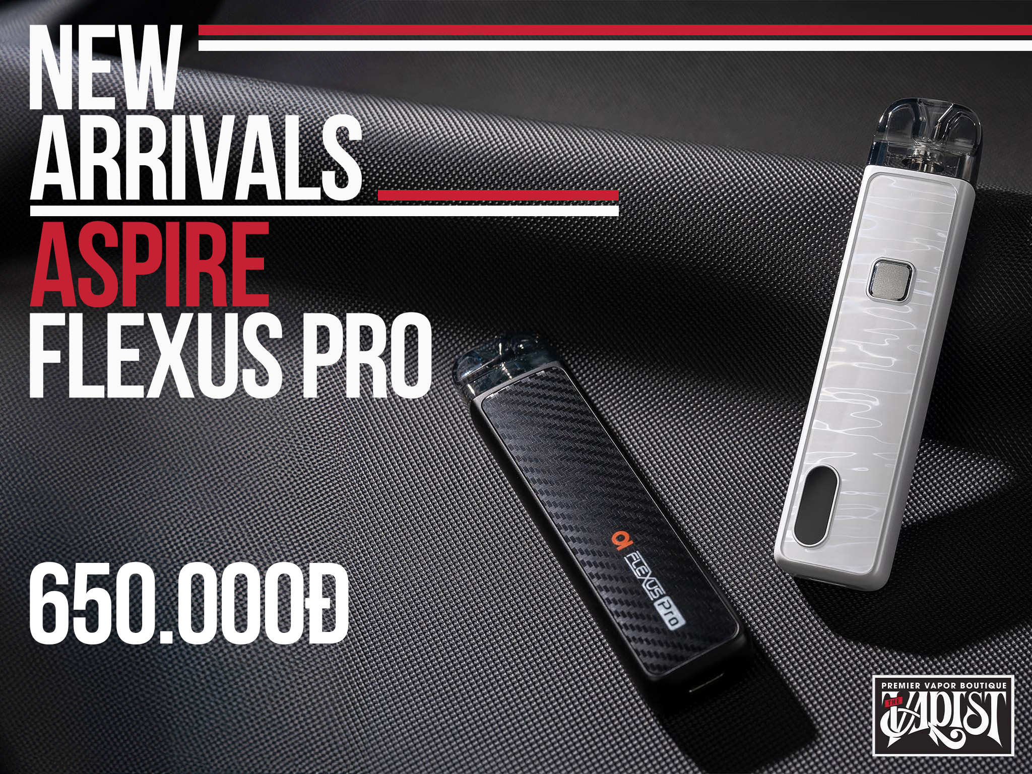 Aspire Flexus Pro Pod System Pearl White trắng ngọc trai