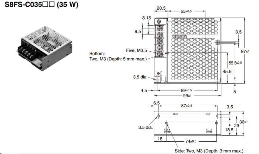 Kích thước S8FS-C03524