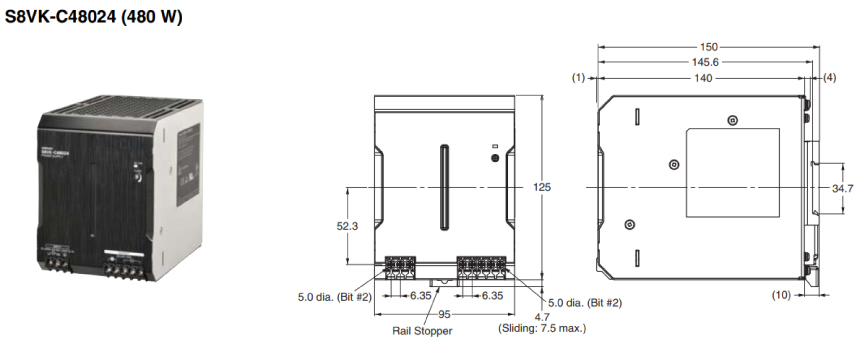 Kích thước S8VK-C48024