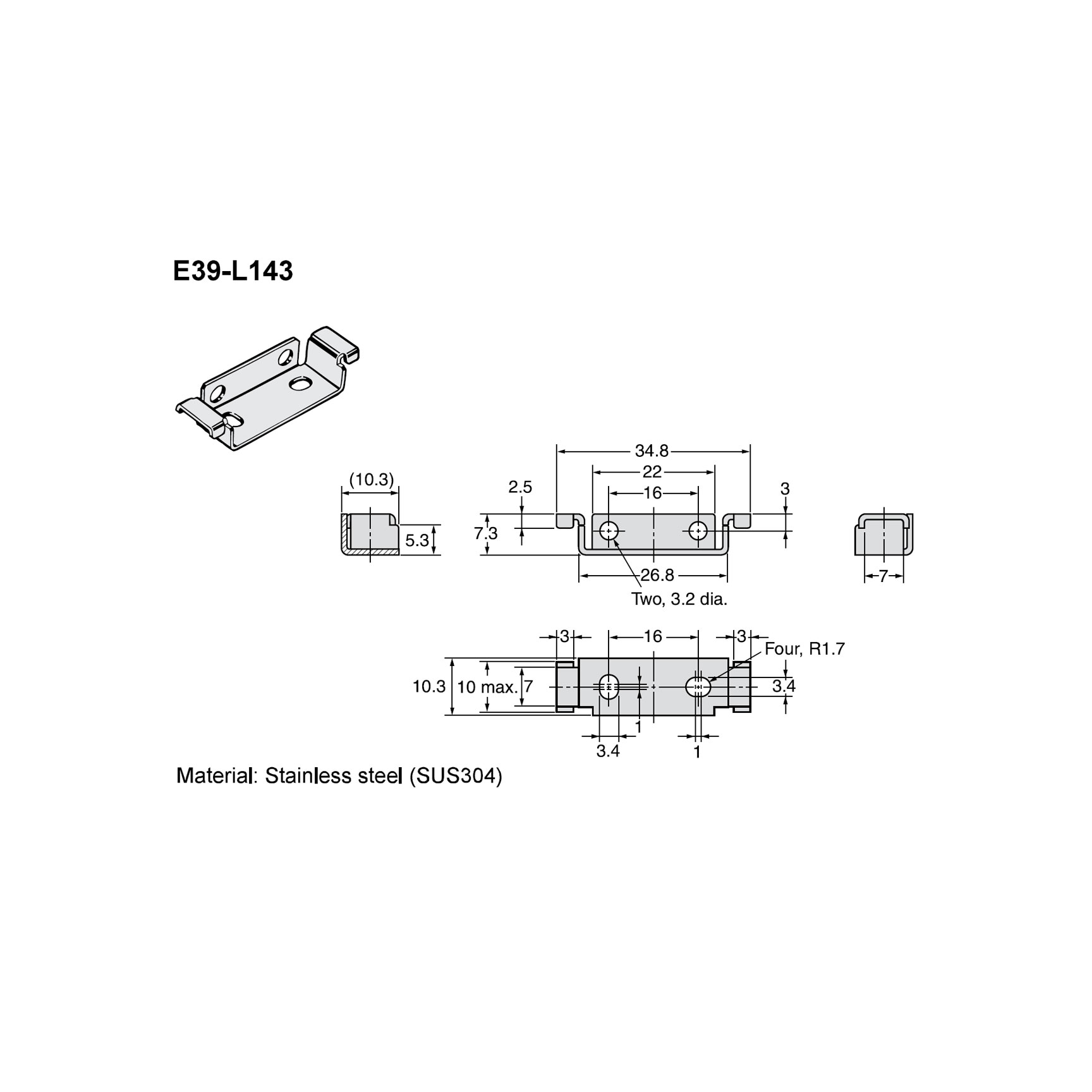 E39-L143 OMRON Giá đỡ