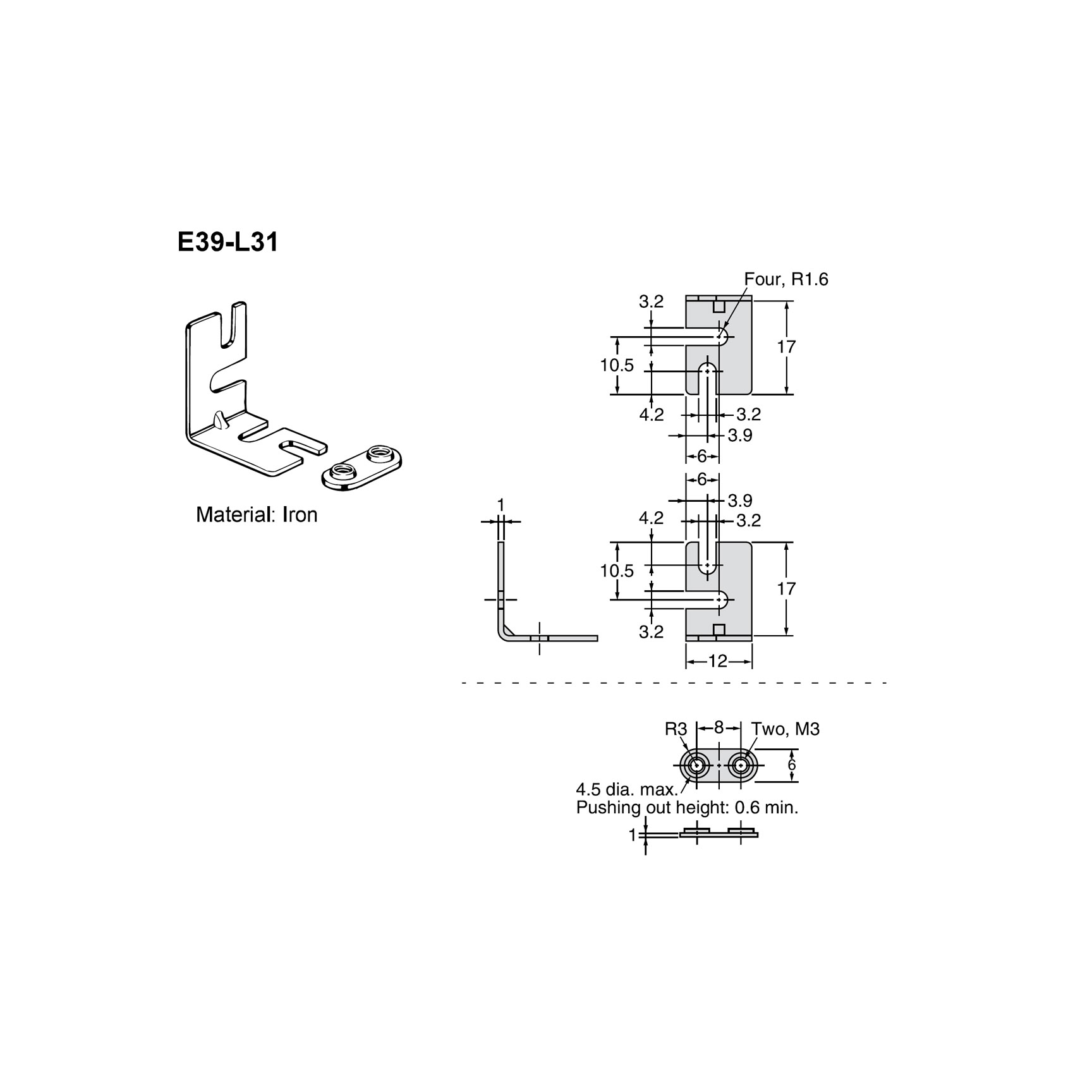 E39-L31 OMRON Giá đỡ