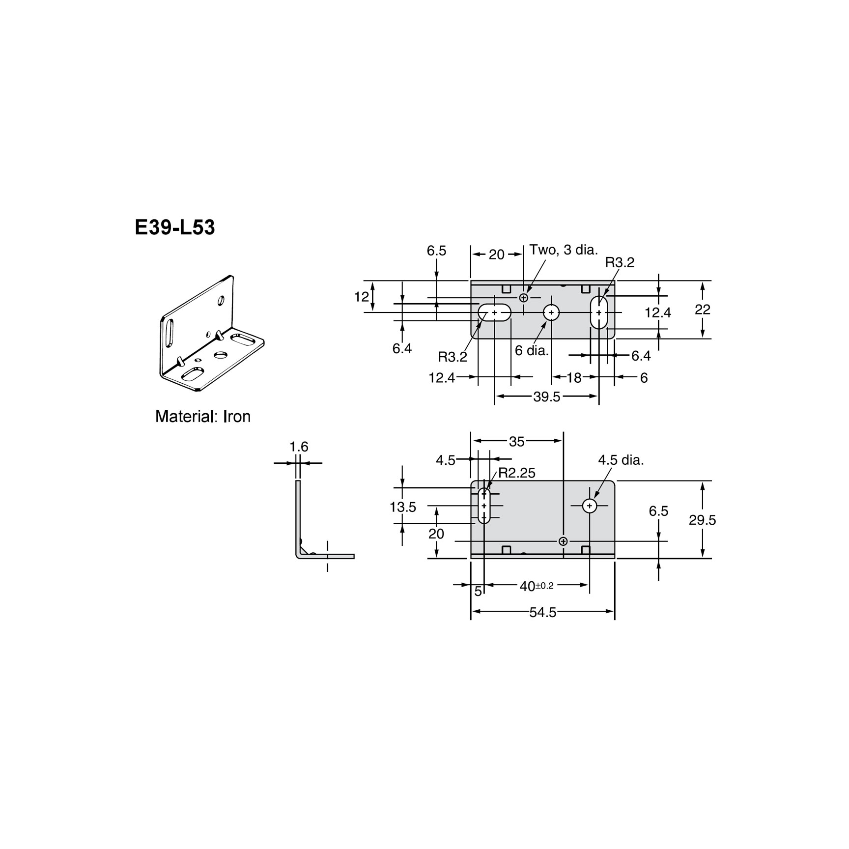 E39-L53 OMRON Giá đỡ