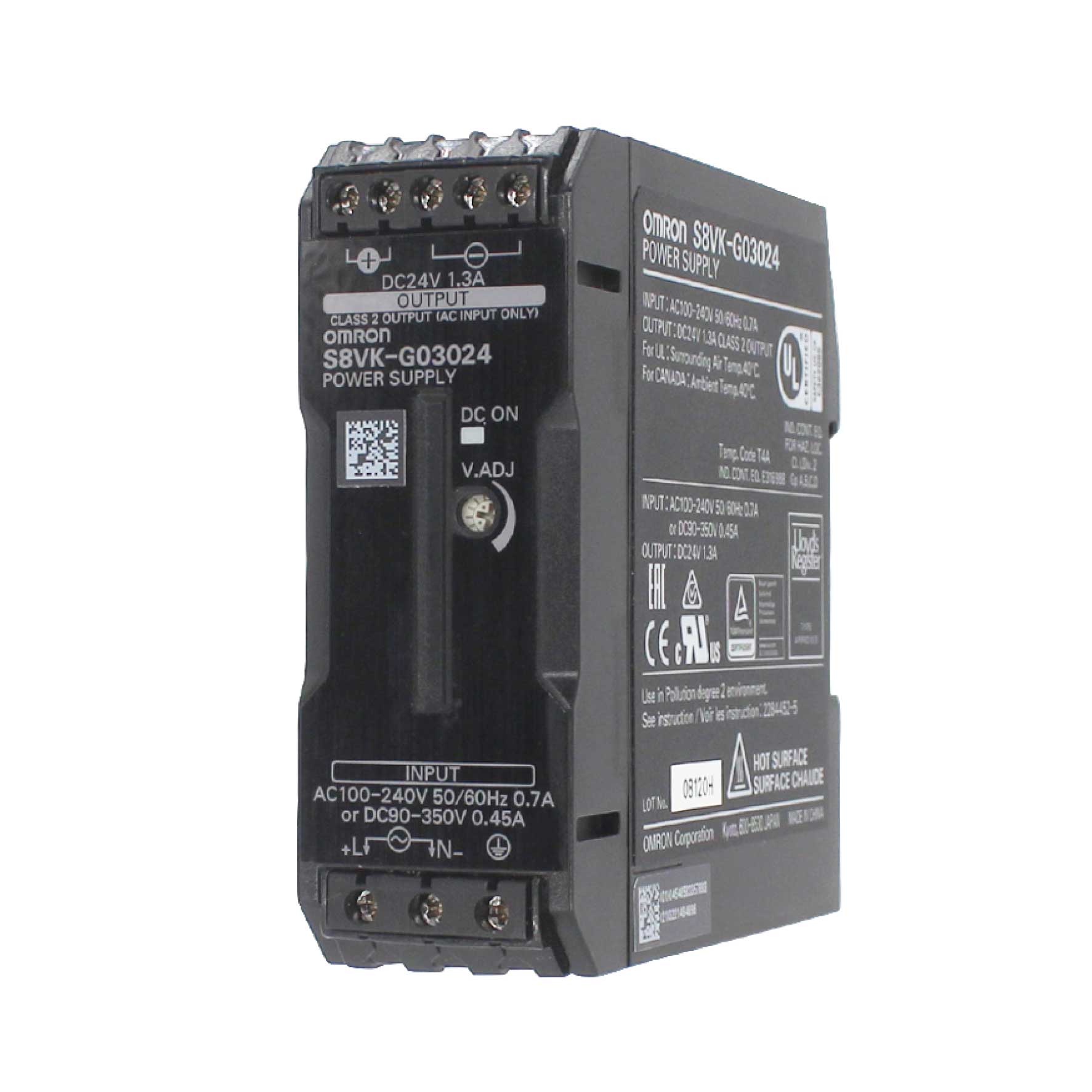 S8VK-G03005 - Bộ nguồn công nghiệp OMRON 5VDC 5A 30W