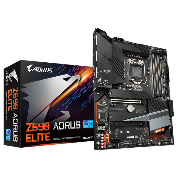 Mainboard Gigabyte Z590 AORUS ELITE (Intel Z590, Socket 1200, ATX, 4 khe Ram DDR4)