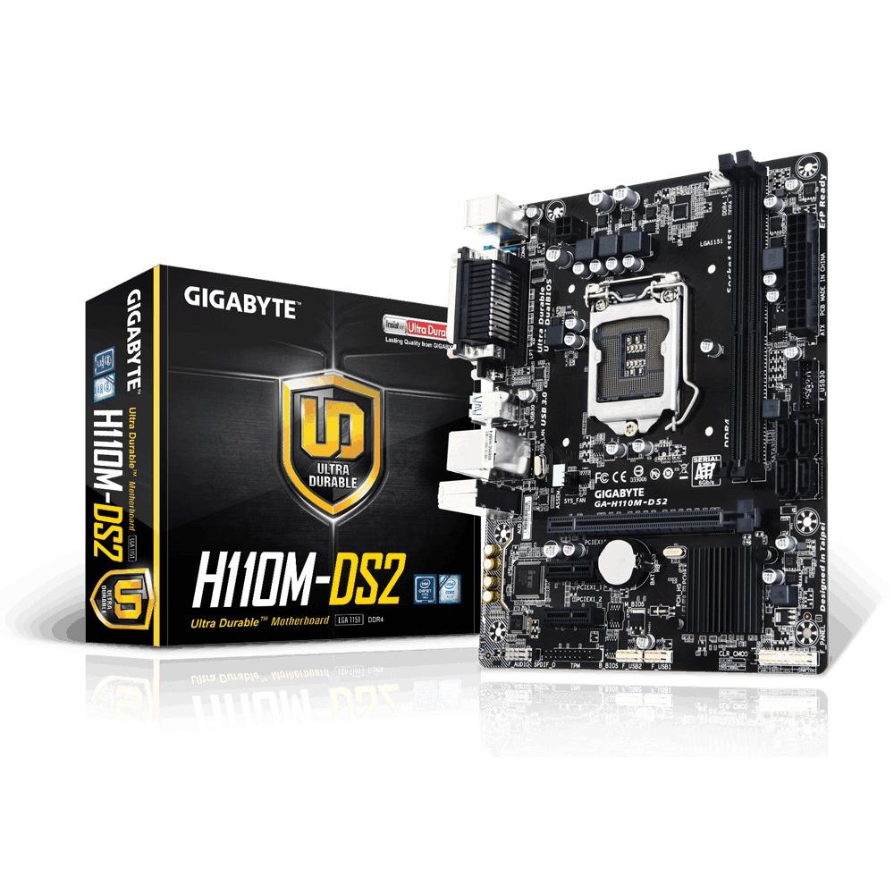 Main Gigabyte H110M-DS2 (Chipset Intel H110/ Socket LGA1151/ VGA onboard)