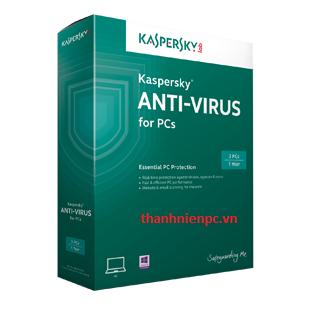 Phần mềm diệt virut Kaspersky Antivirus (3PC/12T)