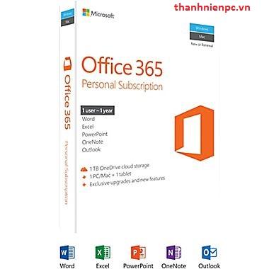 PM Microsoft Office 365 Personal 32b/x64 English 1YR