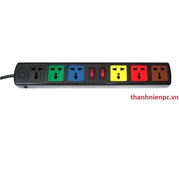 Ổ cắm Lioa 6 chấu đa năng 5m