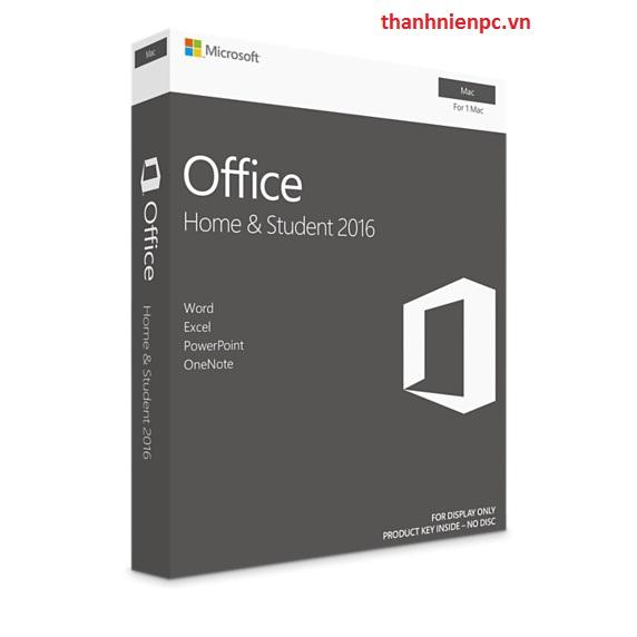 Phần mềm Microsoft Office Home & Student 2016 for Mac (GZA-00980)