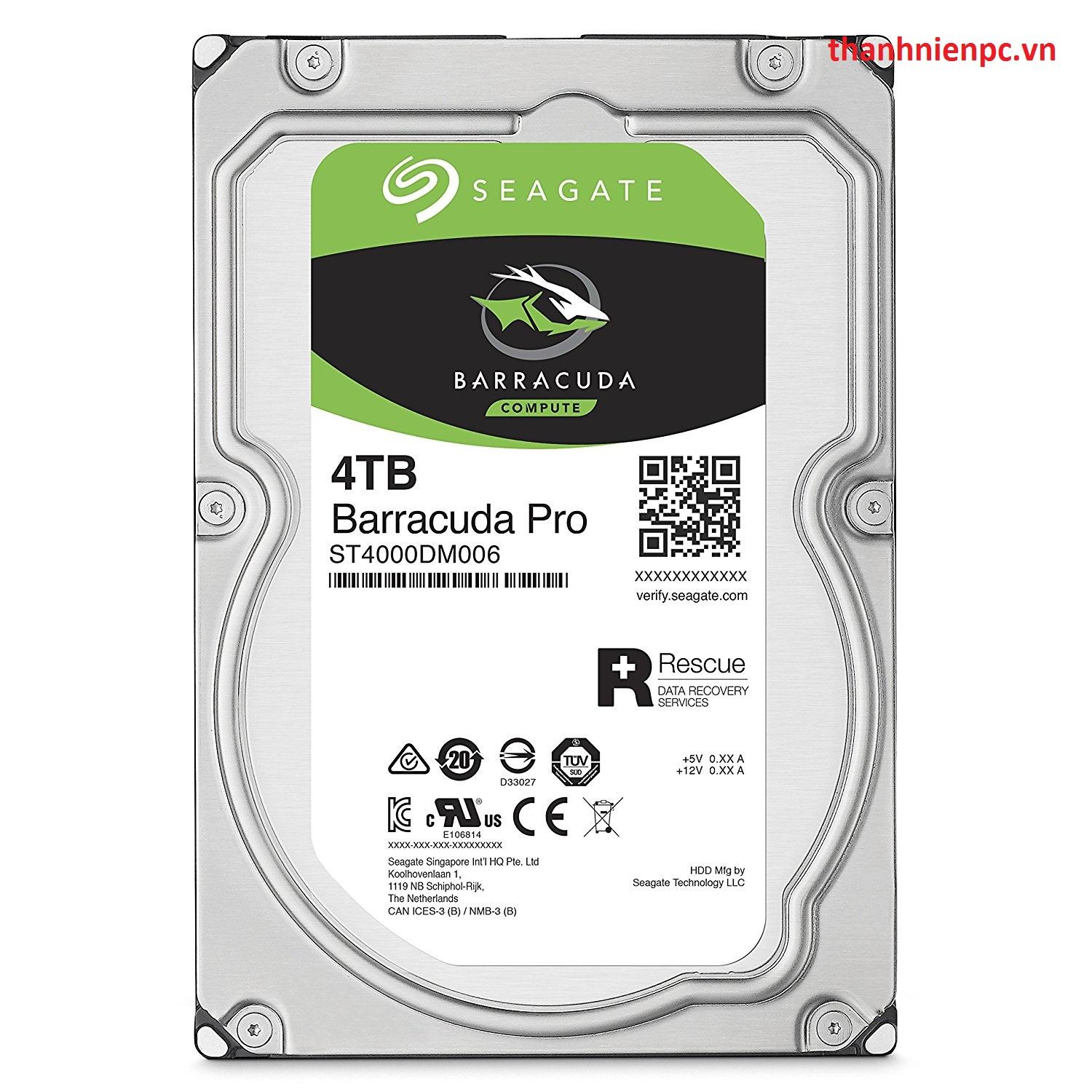 HDD Seagate Barracuda Pro 4TB/7200 Sata 128MB 3.5