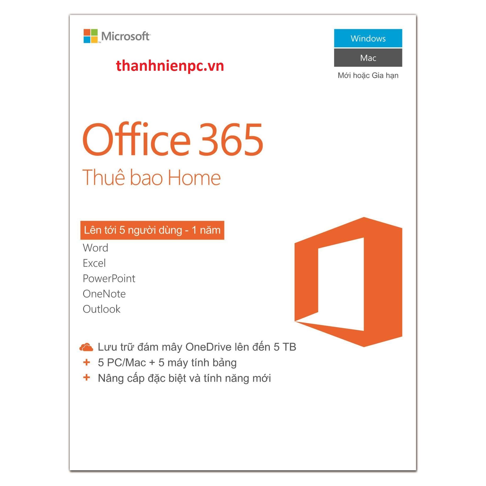 PM Microsoft Office 365 Home 32/64 1YR Online (6GQ-00083)