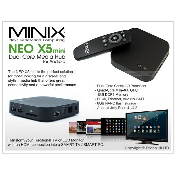 Minix Neo X5 Mini - Phiên bản tiết kiệm của Neo X5