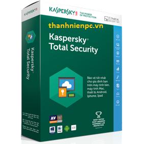 PM diệt virut Kaspersky Total Security (1 user 12 tháng)