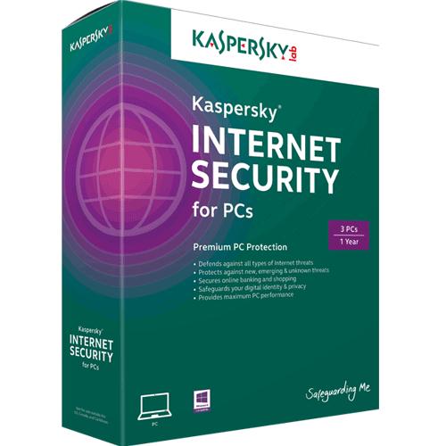 Phần mềm diệt virut Kaspersky Internet security (3PC/12T)