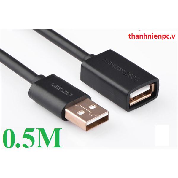 Cáp USB 2.0 nối dài 0,5m chính hãng Ugreen UG-10313 cao cấp