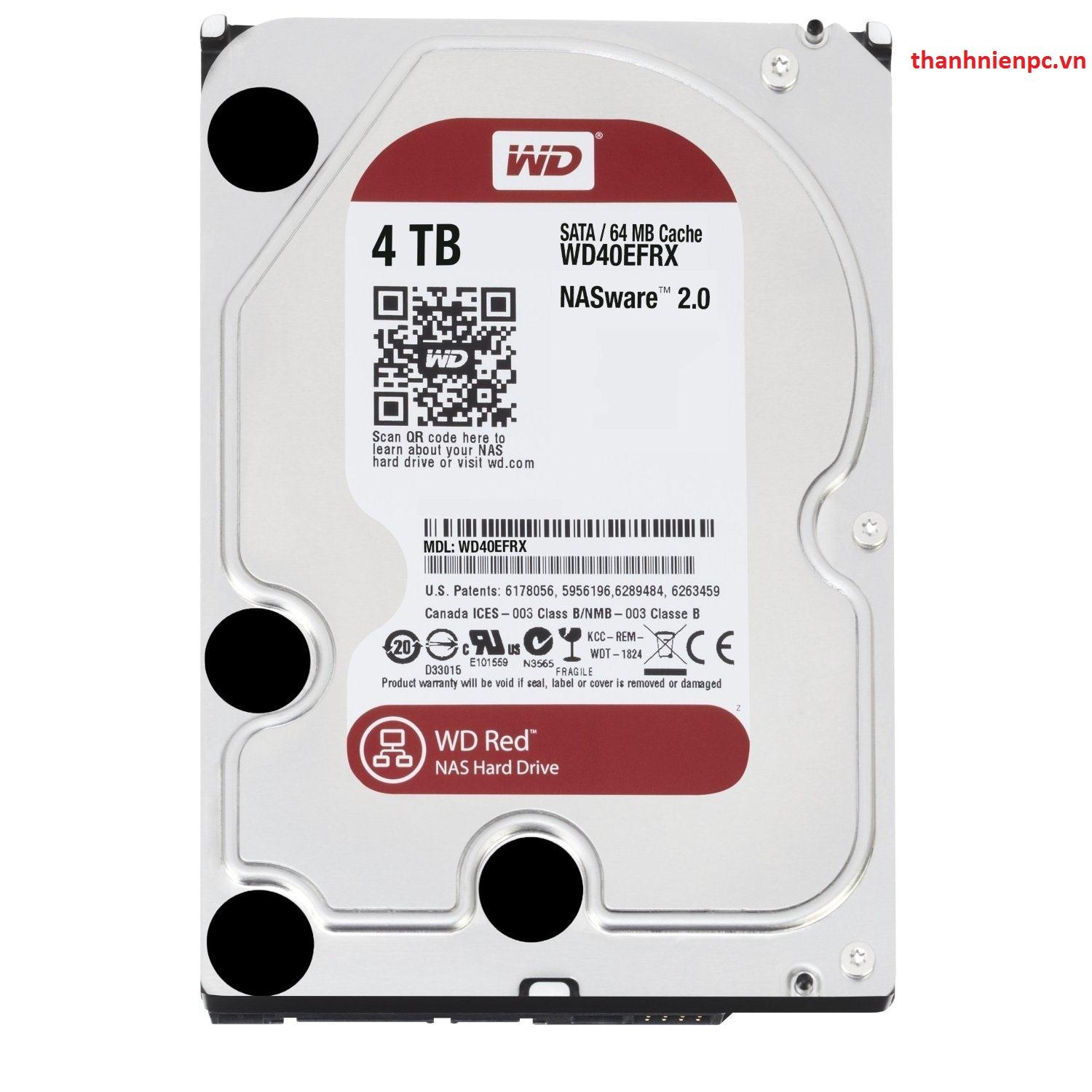 HDD Western Caviar Red 4TB SATA 3 64MB Cache