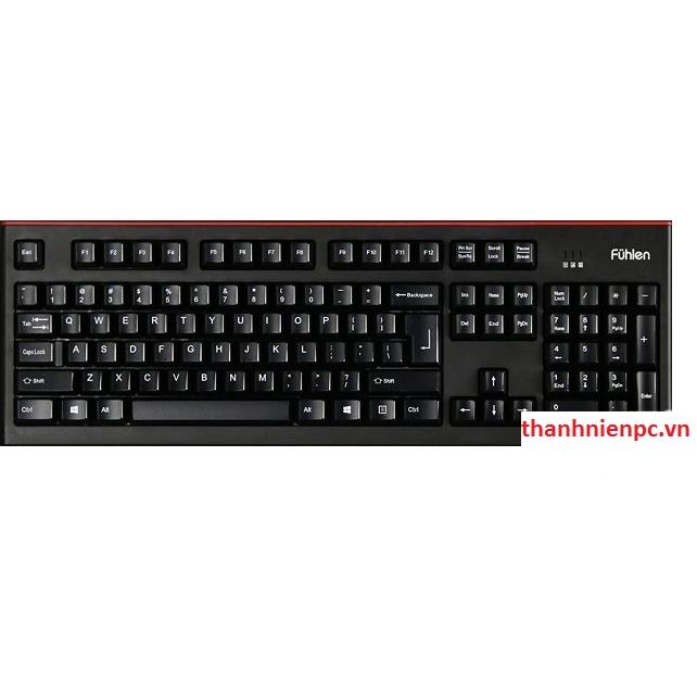 Keyboard Fuhlen L500S USB Black Gaming