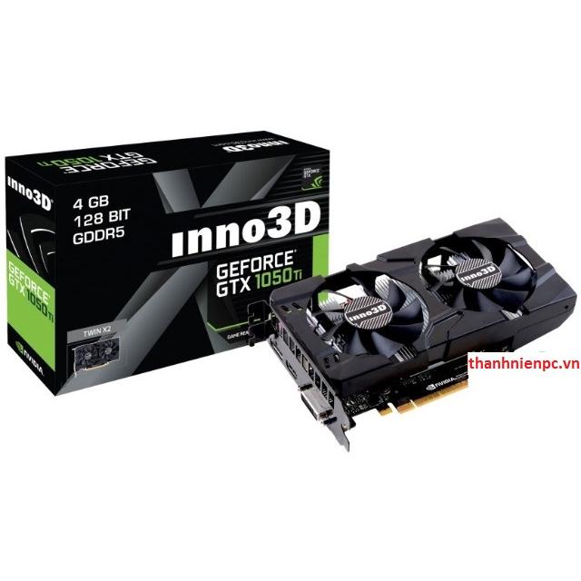 Vga Card Inno3D GeForce GTX 1050 Ti Twin X2 4Gb GDDR5