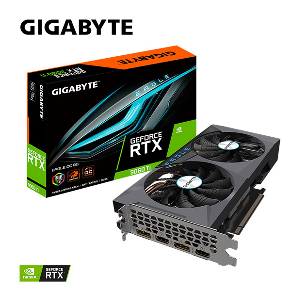 Card màn hình Gigabyte RTX 3060 Ti EAGLE OC (rev. 2.0)
