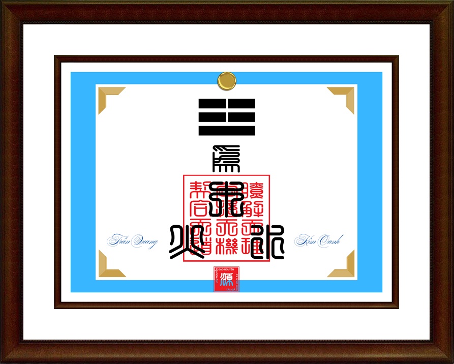 Thư pháp Kinh Dịch cho cặp đôi